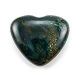 CRYSTALMIRACLE Bloodstone Heart Rock Crystal Healing Reiki feng Shui Home Office Gift Wellness Positive Energy Peace Meditation