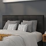 Flash Furniture Lennox Tufted Upholstered Full Size Headboard in Black Vinyl