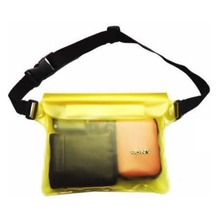 Amazon Co Jp 完全防水 ウエストバッグ ポーチ アウトドア 海水浴 プール の 必需品 I02 03 イエロー スポーツ アウトドア