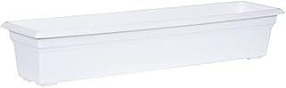 Root & Vessel 16362 Countryside Flower Box Planter, 36-Inch, White.