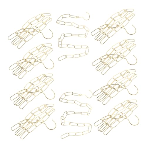 Cadena decorativa para exhibición tiendas y mercados con eslabones dorados resistentes 2