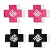 MILISTEN 4 Pairs Kreuz Nippel Abdeckung Leucht Nippel Pasties Self Adhesive Nippel Abdeckung Sexy Concealer Frauen Nippel Aufkleber Brust Pasties Pads Set für Paar Bett Spiel Zubehör