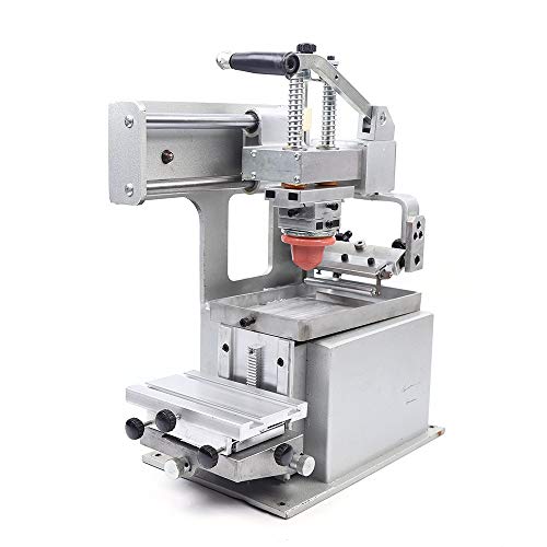 Manual Pad Printer, 200MM Printing Length 80x120MM Printing Area Adjustable Pad Printing Machine, 60MM Vertical Stroke Pad Printing Kit for Printing Words, Numbers, Simple Logos On Various Surfaces