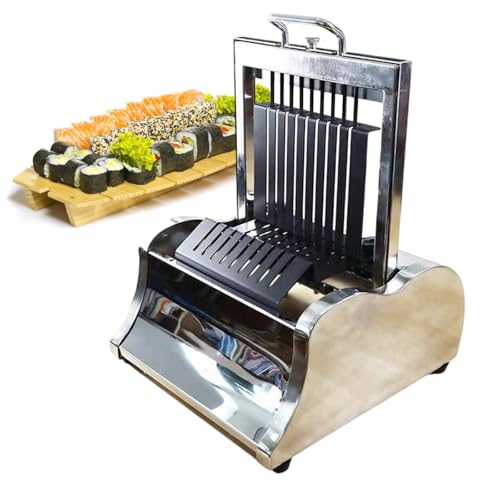 Zestaw do robienia sushi z ostrzem ze stali nierdzewnej do szybkiego i łatwego przygotowania sushi, zawiera wiosło ryżowe i arkusze Nori