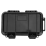 Shockproof Protective Hard Case, 3 Types Outdoor Pressure-Proof Waterproof Sealed Box, Survival Storage Case, for Camping, Boating, Fishing, Water Sports (190mmx120mmx52mm), Black