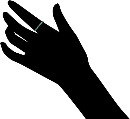 Miniatura 4 de Tienda Collection Plated Sterling Silver Round-Cut All-Around Band Ring made with Infinite Elements Zirconia