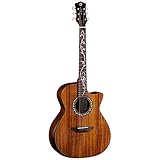 Luna Vineyard Koa Bevel Grand Auditiorium Acoustic-electric Guitar - Gloss Natural