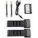 Fytoo 2pcs 7.4V 1200mah Lithium Battery with 2 in 1 Balance Charger for E511 E511S Folding Drone Battery Remote Four-axis Aircraft Spare Parts