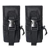 DIZETION 2 Pack High-Temperature Resistant Black Suppressor Pouch, Thermal Insulated Melt-Proof...