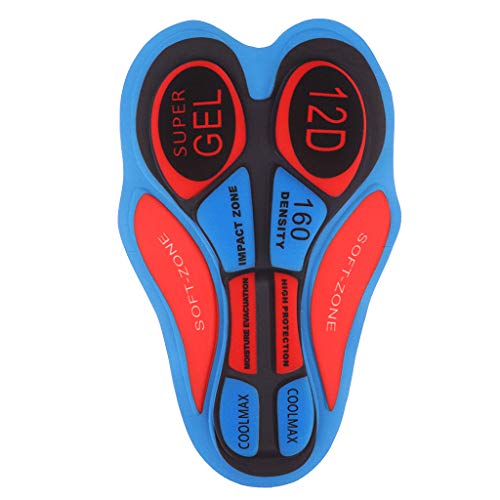 menolana 2 Conjuntos de Almofadas de Esponja para Ciclismo Calções de Bicicleta BTT Almofada de Equi