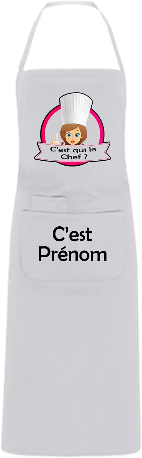Tablier De Cuisine Personnalisable YONACREA - Textile 'Meilleur Pâtissier' - Taille Unique 176cm