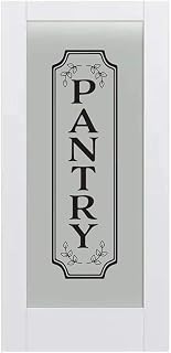 Vertical Pantry Door Decal for Glass or Wood Doors or Wall, Customizable, Medium Large or XLarge Decal Sticker, Kitchen Decor