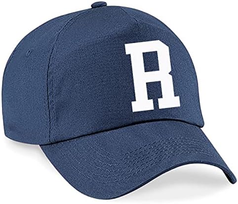 Childrens Navy Cotton A-Z Summer Sun Hat Children School Kids Caps Hat Sport Boy Girl Adjustable Baseball