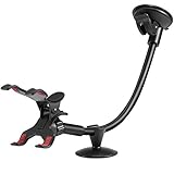 ✅【Universale X-Form Doppelklammer】 Die X-Form Doppelklammer sowie der weiche Gummi in den Haltebacken garantieren stabileren Halt Ihres Geräts und bietet optimalen Schutz für Ihr Handy gegen Kratzen und Wackeln. Mit maximal 90mm Einspannlänge ist die Halterung geeignet für die meisten Handys und GPS von 3,2 Zoll bis 6 Zoll, wie IPhone X Xr Xs 8 plus 7 6 5, Samsung Galaxy s9 s8 s7 s6 und Note 4/3 usw.