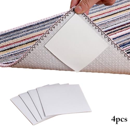 Protetor fixo 4 peças para tapete multifuncional dupla face antiderrapante tapete autoadesivo