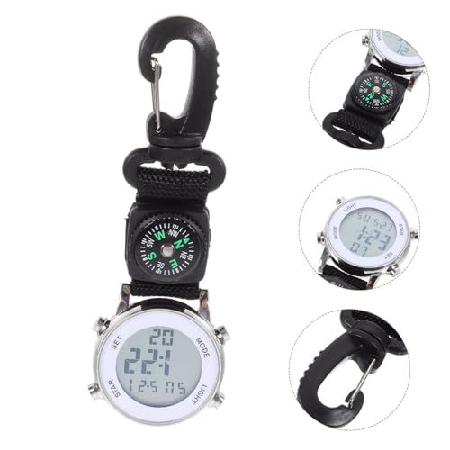 Reloj de bolsillo electrónico resistente a rayaduras y con clip seguro para enfermería 6