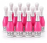 958 Santero Rosé Dolce Baby Mini Bottiglie Spumante Rosato Dolce 20cl x12 – Idea Bomboniera Elegante per Matrimonio, Laurea, Compleanno, Eventi, Confettate e Party – Selezione Sim&Cake
