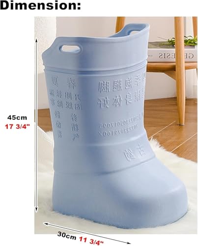 Bañera portátil plegable para pies, azul miniatura 2