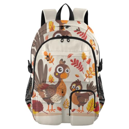 Mochila para laptop con estampado de pavo, el regalo ideal de Acción de Gracias de 44.5 cm