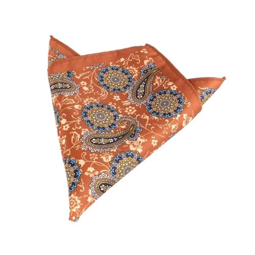 YETONADO Nuova Stampa Tasca Piazza Floreale Petto Asciugamano Paisley Abiti Fazzoletto Gentlemen Fazzoletti Uomo Fazzoletti Asciugamano Tasca Regali, Colore unico, WK68004