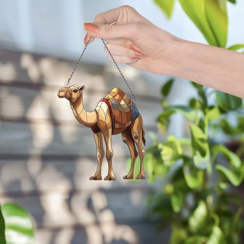 Image of Camel Acrylic Ornament Gift for Camel Lovers Christmas Hanging Decor