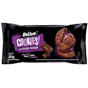 Cookie Double Chocolate Sem GlÃºten Sem Lactose BeLive 80g