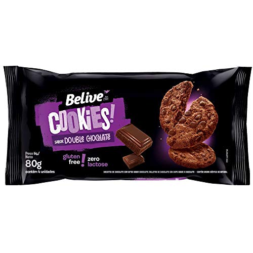 Cookie Double Chocolate Sem Glúten Sem Lactose BeLive 80g