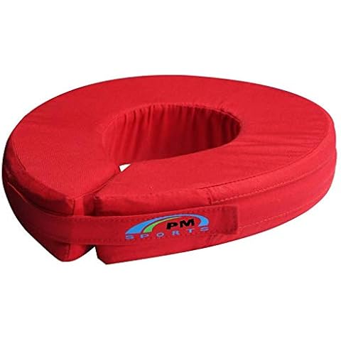 Karting/Race/Rally Adult Neck Brace/Helmet Support Neck Protector Size 16" to 20" Inches (Red) Cover
