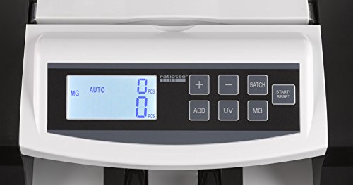 ratiotec 00046660 rapidcount B 40 Banknotenzählmaschine mit IR, UV und MG Prüfung