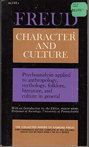 Character and Culture B002BEL9DA Book Cover