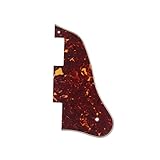 Alnicov Pickguard for Gibson ES-335 Guitar,Short Style (3 Ply Red Tortoise)