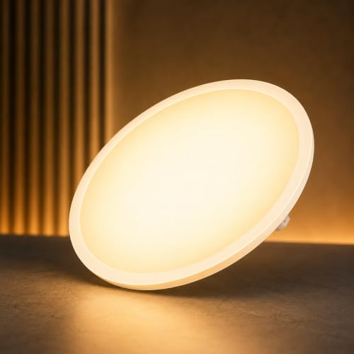 Image of Instapower Polycarbonate Recessed Ceiling Light Ultra Slim Round LED Downlight 2-Year Warranty