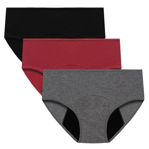 3 Packs Plus Size Underwear for Women Mid Rise Comfortable Soft Seamless Panties Full Coverage Breathable Brief