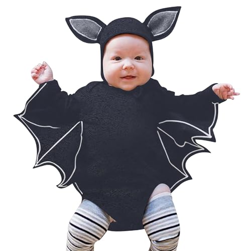 Mono de murciélago cómodo y elástico para fiesta infantil de Halloween