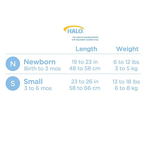 Halo Safe Dreams Poly Knit Swaddle Wearable Blanket, Grey Tidbit Square, Small #TOP4