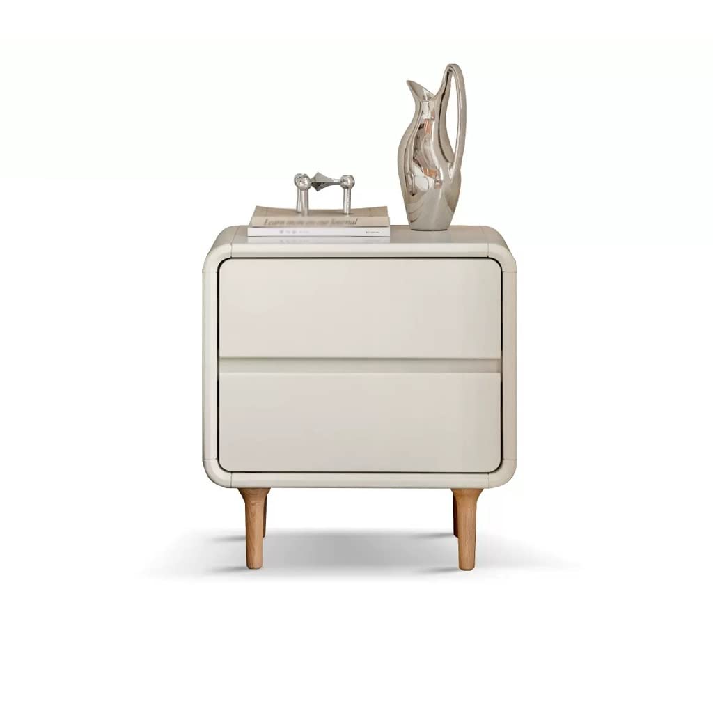 BHGFYXBS Side Tables Bedroom Nordic Cream Style Nightstand Table Modern Simple Bedroom Storage Cabinet Living Room Coffee Table Side Table Bedside Tables