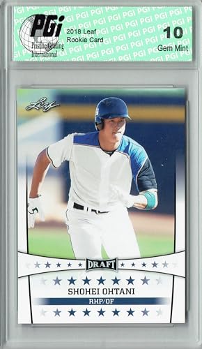 Shohei Ohtani Rookie Card 2018 Leaf Exclusive MLB #FL-01 PGI 10 | Athlete: Shohei Ohtani, Baseball Trading Card, Brand: Leaf Exclusive, Graded: PGI 10 Gem Mint