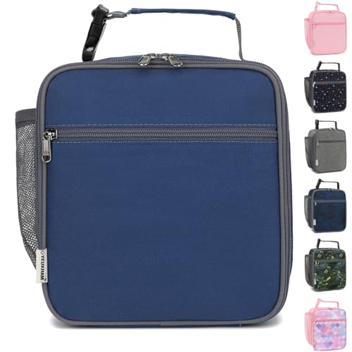 GYEUKHAM Lunch Box for Kids Boys Girls Men Women, Insulated Small Soft Cooler Lunch Bag Kit for School Work Picnic Travel - Reusable Portable lunchbox, Cyan