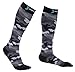 Most Popular Camo Print 20-30 mmHg Running and Sports Compression Socks for Men & Women, Recovery Fast (Large, Camo black)
