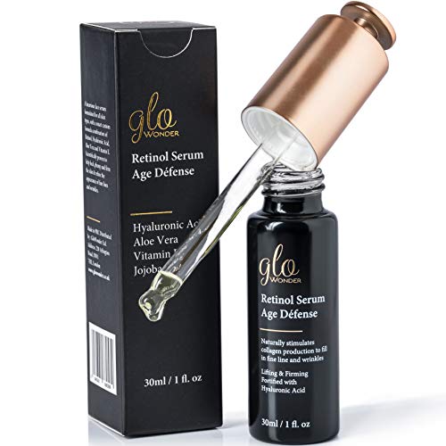 Suero facial de retinol con ácido hialurónico y vitamina E, eleva la...