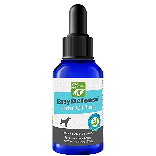 Only Natural Pet Easydefense Flea & Tick Control For Dogs - Topical Herbal Essential Oil Blend With Natural Lemongrass, Citronella, Lavender, And Cedar - 2 Fl Oz Bottle #TOP25