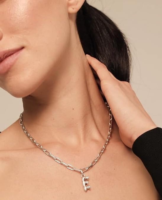 Uno de 50 Paperclip Chain Necklace, 16 Extends to 18