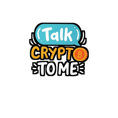 Talk Crypto to Me - Cryptocurrency Sticker for Laptop Sticker. ...