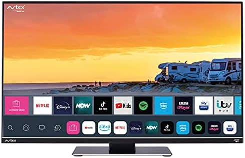 Avtex W195TS 19.5'' Smart TV for Motorhome Caravan Truck Boat - 12v 24v 240v 19.5 inch Super Slim LED Wifi Bluetooth Connected Television Full HD FHD built-in Freesat Satellite Decoder
