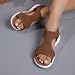 Imagen de riou Sandalias Deportivas ortopédicas para Mujer Moda Zapatos con Punta Abierta Cuña Lavable de Verano Sandalia para Caminar