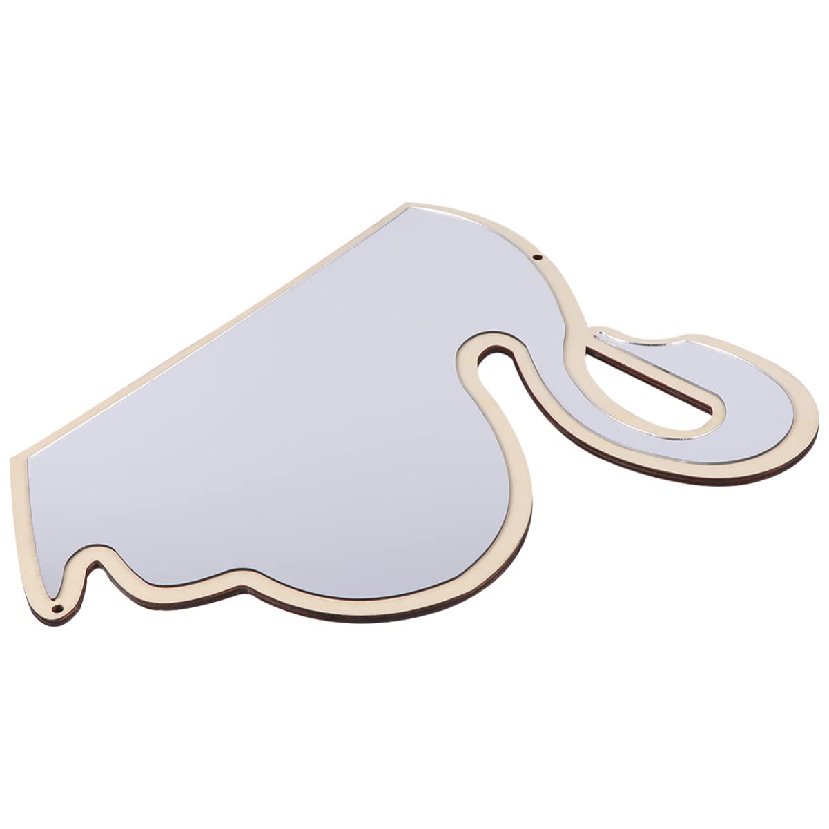DRESSOOS Espejos Espejo De Cisne Espejo De Madera Espejo Pequeño Bambú Bebé Decorar Nórdico
