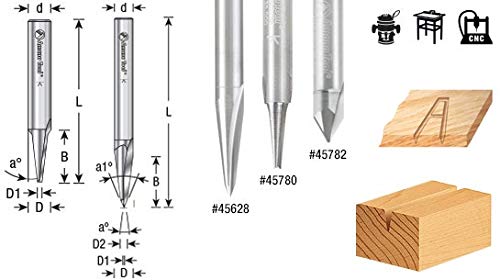 MONAページ Amana Tool - 45782 Solid Carbide V Groove Engraving 60 Deg x