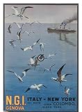 Poster Riproduzione NGI Genova Italia New York - Formato 50 x 70 cm Carta Luxe 300 GR - Vendita del file digitale HD Possible Visuter (Boutique : Poster.FR)