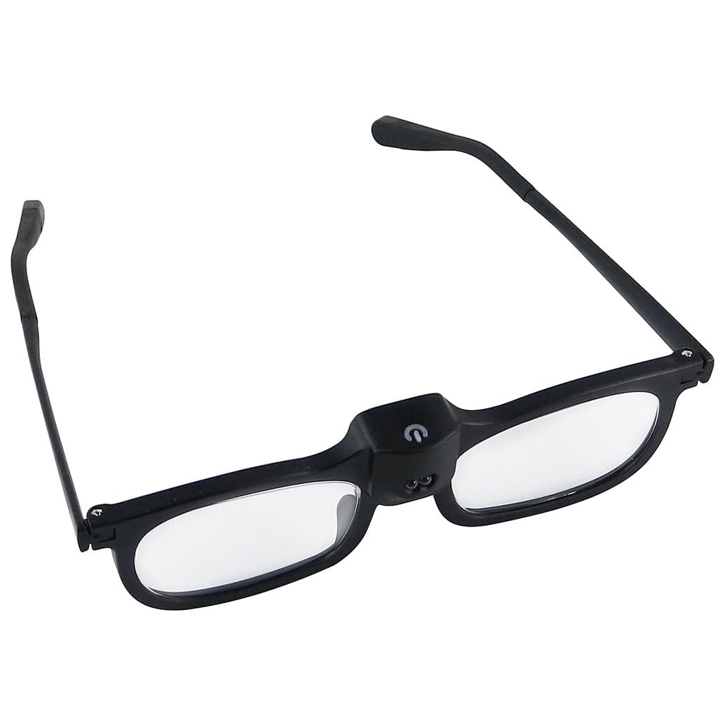 MOBYGKFY Reading Glasses with 2LED Lights and Magnifying Glasses for The Elderly To Read Newspapers