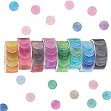 El paquete incluye: 8 diseños de pegatinas washi, cada color contiene 100 pegatinas de puntos, un total de 800 unidades, que se pueden utilizar durante mucho tiempo.